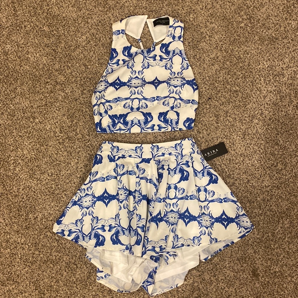 Two piece set(shorts and crop), NWT,